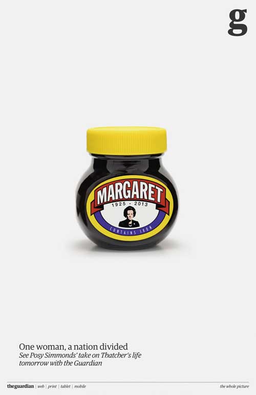 The Guardian Margaret Thatcher Marmite Ad John Hegarty