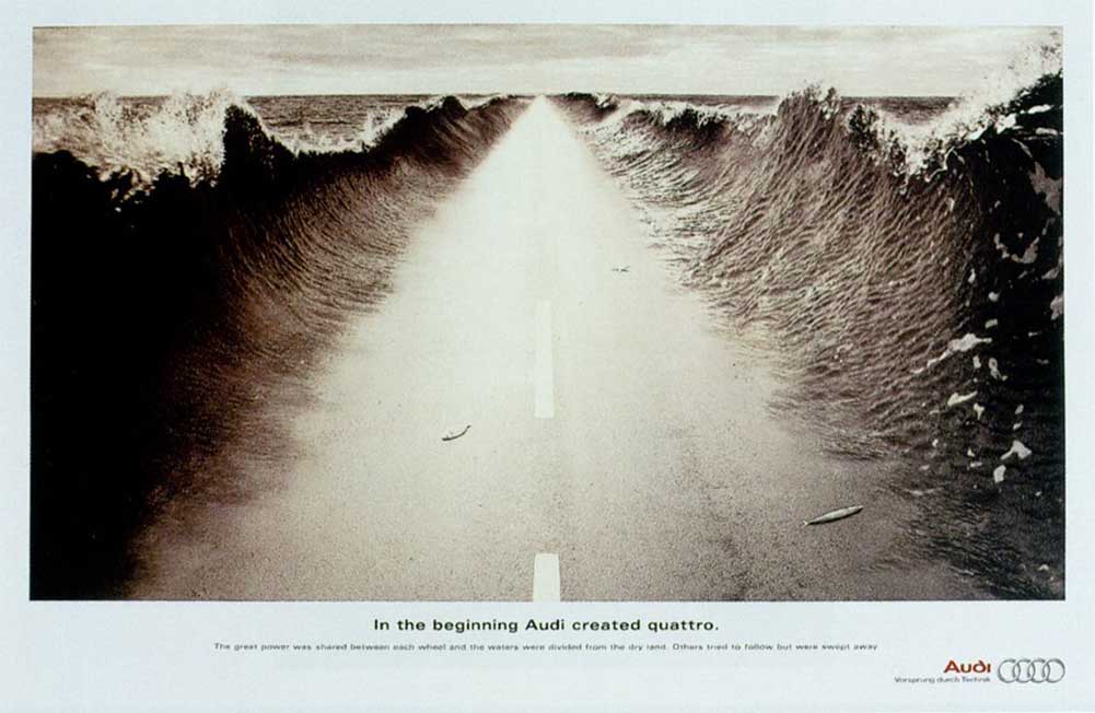 Audi Print ad In the beginning Audi created quattro