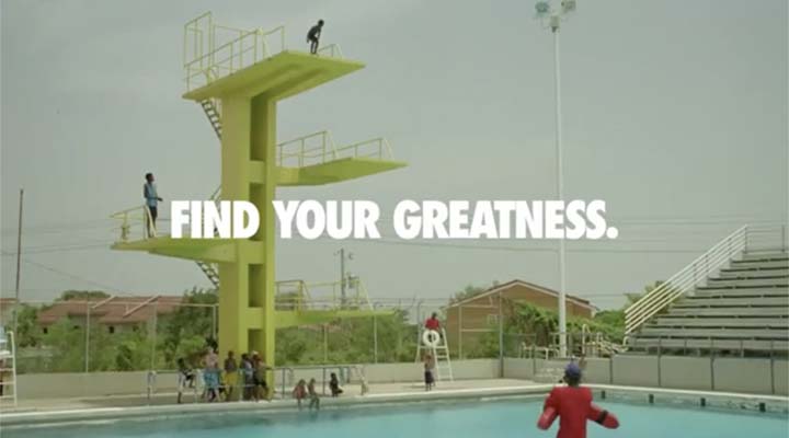 Nike Find Your Greatness Diver Weiden Budding Portfolio School or Masters Program