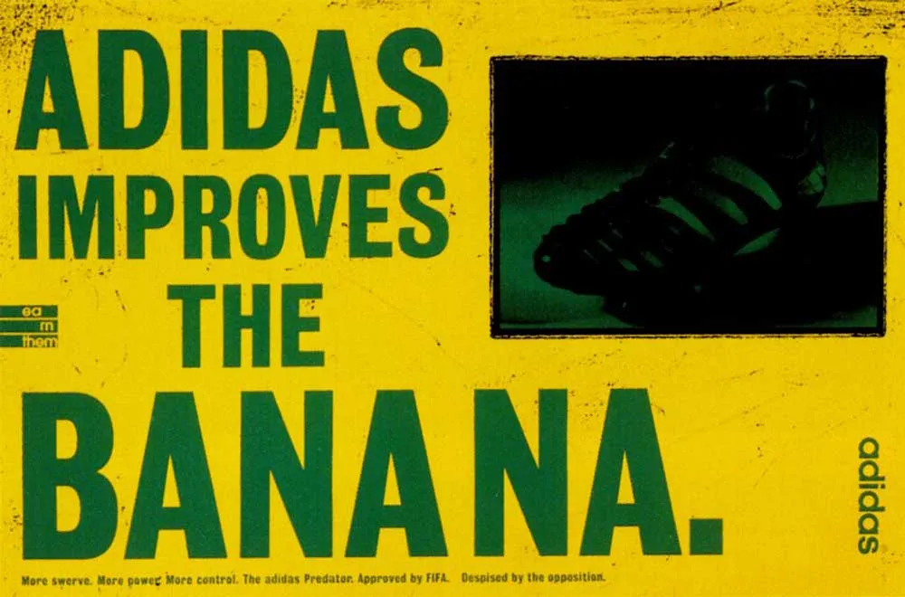 adidas print advertising banana art direction