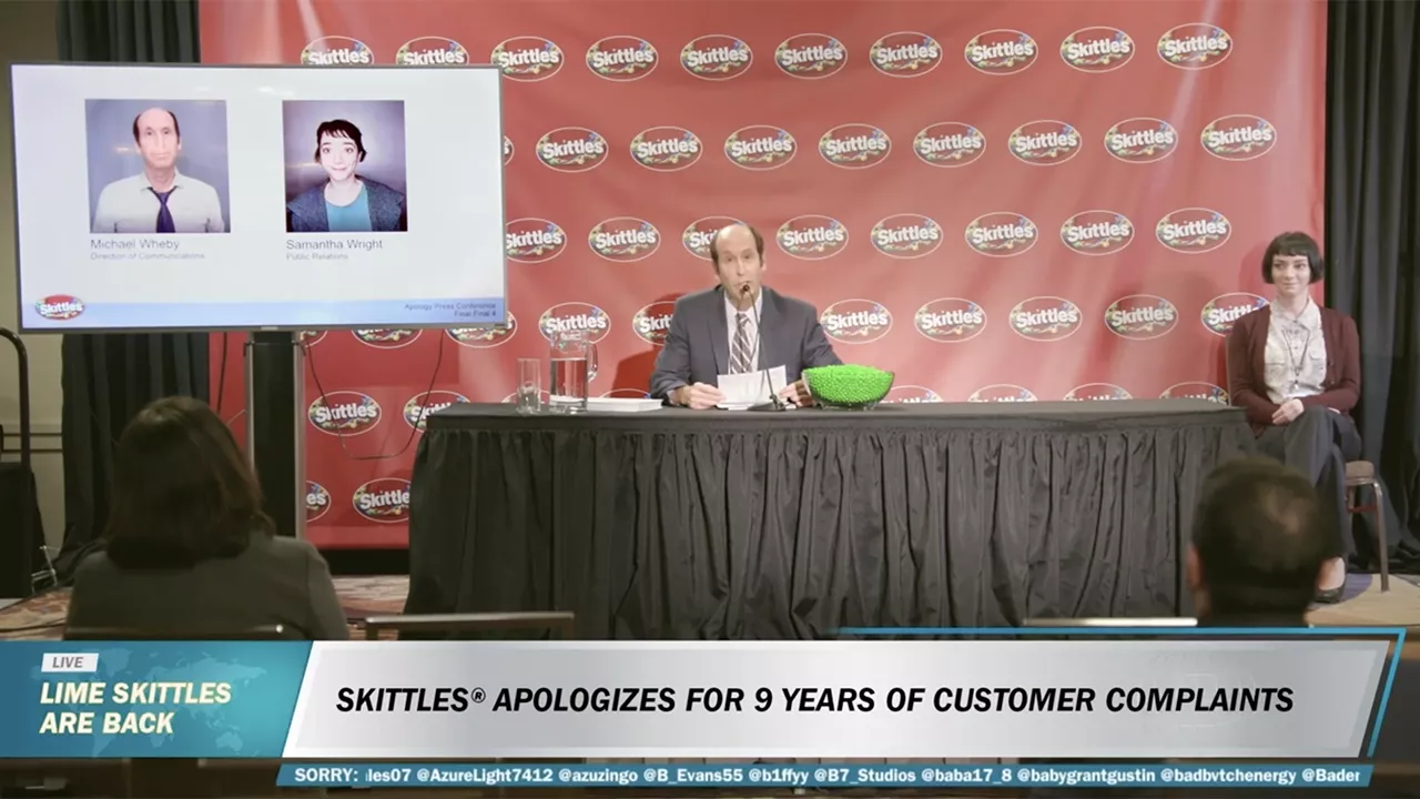 skittles apology lim green apple flavor cannes 2022