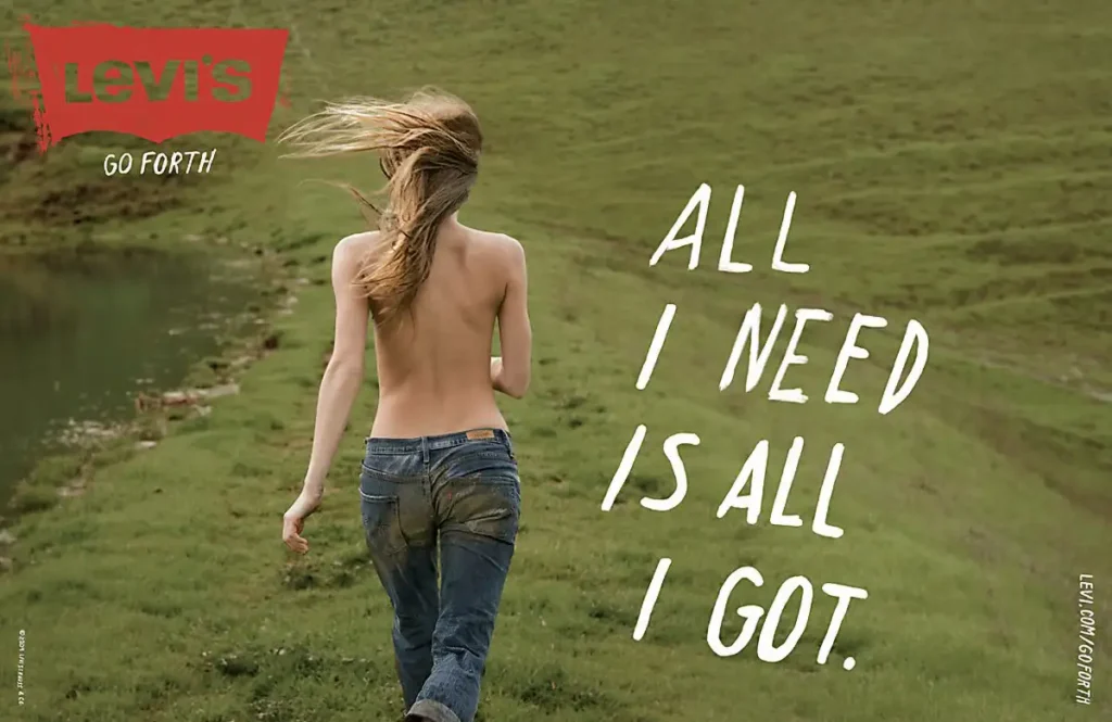levis go forth best jeans ads grass