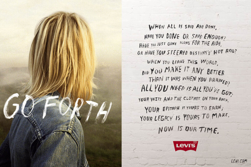 levis go forth best jeans ads manifesto